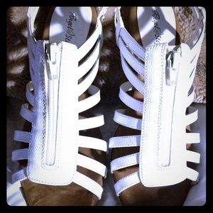 White Angel Step Sandals